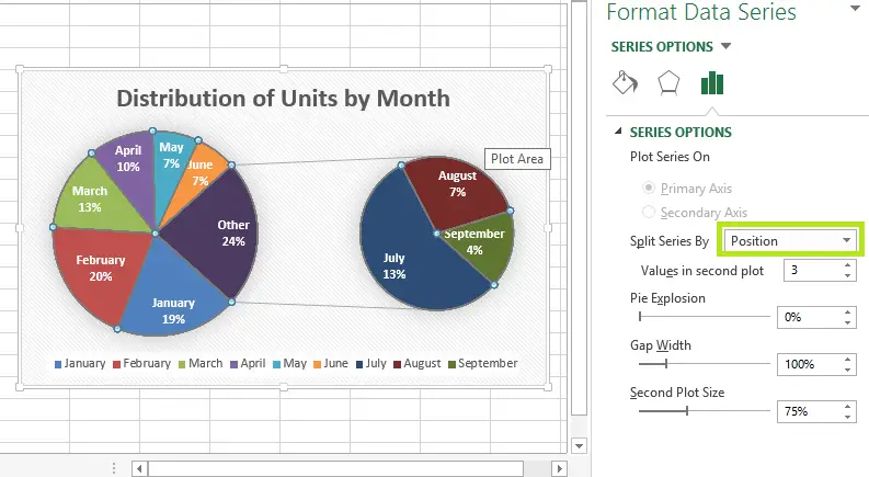 make a pie chart in excel 2013