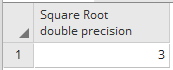 Квадратный корень столбца в postgresql 2