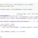 pyparkTypeError column is not iterable – min, max and sum 1