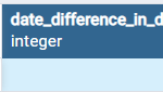 Difference between two dates in days - PostgreSQL 1