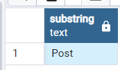 Extract the substring of the column in PostgreSQL 2