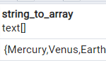 String to array in PostgreSQL - string_to_array() 1