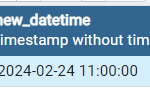 Subtract hours from datetime(timestamp) in PostgreSQL 1